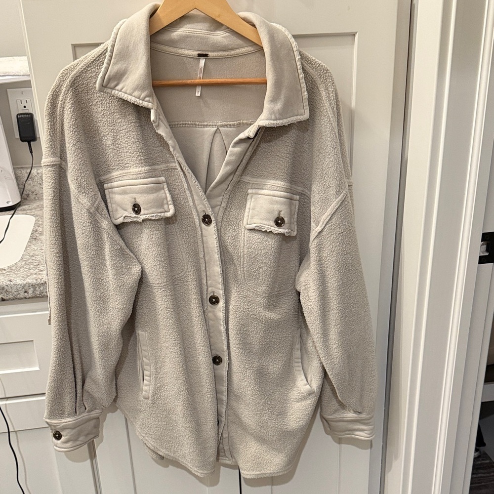 Free People Ruby Jacket-Stone color - image 1